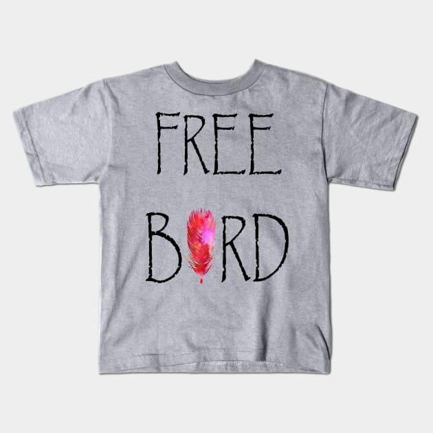 Free Bird Kids T-Shirt by lunabelleapparel